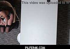 Eden Sin hot shoplifter fucked hard doggystyle after pilfering