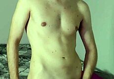 Secret Webcam Solo Masturbation Bursts into Face Cumshot