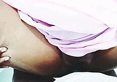 Indian beauty surrenders to stepdad on wedding night with dirty Telugu talk