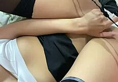 Leaked mexican police alexia fingers pussy lingerie upskirt voyeur solo