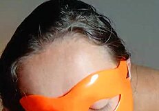 cheating wife masturbates big pussy cameltoe for boss without condom