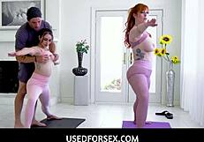 naughty namaslay and penelope kay fucked hard by yoga teacher lauren phillips