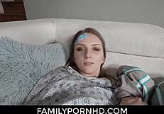 i can't believe stepsis squirted all over my huge cock outdoors