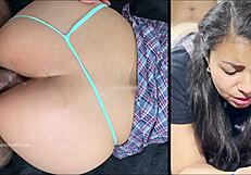 Petite 18yo Latina Student Endures Painful First Anal Creampie Bent Over Doggystyle Homemade Hardcore Surprise