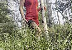 Public Forest Fuck Bent Over Big Cock Doggystyle