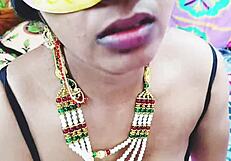 Indian beauty surrenders to stepdad on wedding night with dirty Telugu talk