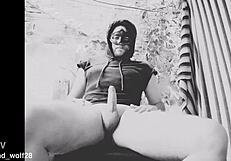 bad wolf28's muscular bodybuilder unleashes monster cock handjob naked flashing solo pov frenzy