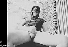 bad wolf28's muscular bodybuilder unleashes monster cock handjob naked flashing solo pov frenzy