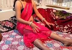 desi wife bent over fucked hard in saree doggystyle