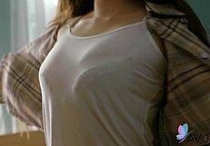 Long Haired Chinese Ranako Rides Boyfriend in Cowgirl and Doggystyle Close-Up