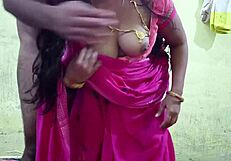 Bhabhi In Pink Saree Fucked Hard Pussy Ravaged