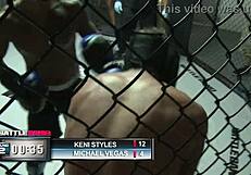 Watch this milf get pounded hard in the MMA ring!