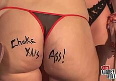 wanna see leila and audrey gape from monster cocks in wild gangbang?