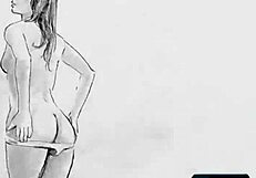 russian milf cara mell strips outdoor hairy pussy big natural tits