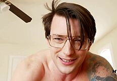 Morning POV sex with muscular celtic iron boyfriend missionary fingering creampie closeup