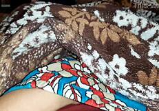 stepsister leg massage hides my secret blanket masturbation tease