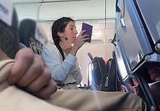 girl, flashing your cute pigtails pussy in airplane got me cumming fast public pov?