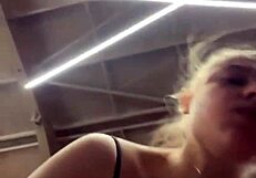 hey watch this 18yo bbw workout masturbate fingering pussy public closeup