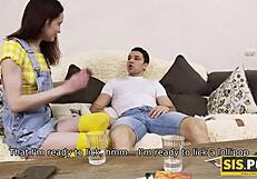 oh man... sis porn got me so hard i had to nail that shaved pussy