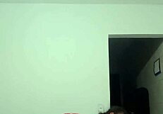 damn this chubby latina bitch shakes her big ass dancing funk then spreads wide