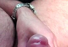 Hey, ever stroked your big cock in a public parking lot like this guy jerking off wildly in his car?