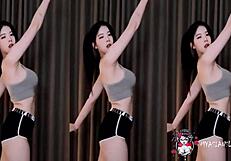 myasiansluts delivers sexy korean blowjob dance with natural tits tease