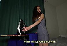 baby doll couldnt iron my shirt right so i punished her rough didnt spell martin right