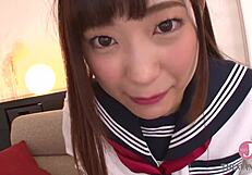 Akari Mitani's Nasty Handjob Footjob Leads To Creampie Fuck