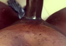 sneak peek huge bbc penetrates tight white pussy with toys deep