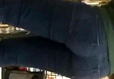 candid teen ass cheeks up close and teasing