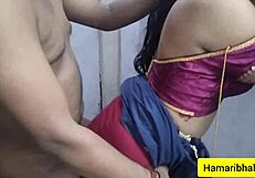 horny indian bhabhi lifts saree for secret cheating fuck