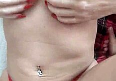 I ride his cock hard in cowgirl then doggy on the couch ending with cum dripping down my ass