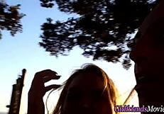 POV teen small tits lesbians finger lick masturbate each other wet