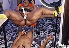 Watch Mara Exotic Drench Him In Extreme Squirts While Riding That Fat Cock Hard