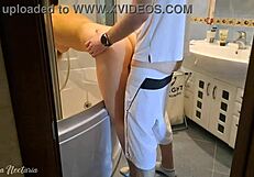 Hey, you like fucking me while I clean the bath?