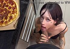 Jealous Girlfriend Demands Rough Doggystyle Fuck Before Pizza Ft Amberzinha