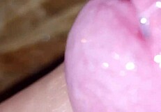 she gasps through first orgasm then takes second huge cumshot load on stool from monster cock