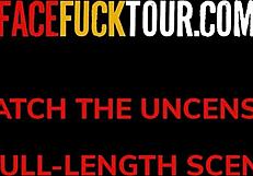 whoa check out this big tits latina babe swallowing that huge cock deep in her throat