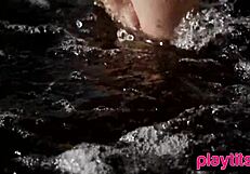 Big Ass German Strips Rips Clothes Exposes Juicy Tits Beach