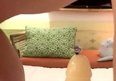 whoa that big strap-on makes lenushka doll cum so hard in intense play