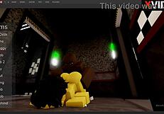 Chika FNAF1 FUCKS Monster COCK in Roblox Studio!