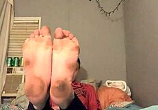 Irresistible Dirty Feet of White Girl Tease
