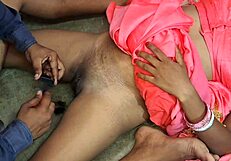 HORNY INDIAN WIFE IN SARI BEGS DEVARS HUGE COCK FOR CREAMPIE DORM FUCK