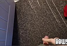 Real BBW wife spied masturbating outdoors in voyeur comp