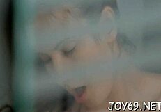 man, this wet teen babe's solo with dildo fingering and small tits is so exciting to watch