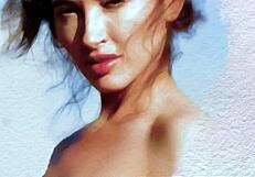 damn this gorgeous brunette taya vais strips perfect tits in desert