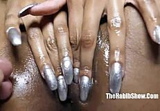 Young sexy babe spreads wide open craving that massive BBC!