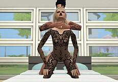 सिम्स 4 बेब लिंगरी में झुककर हार्डकोर डॉगी चुदाई ले रही