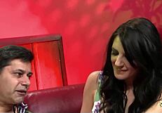 three girls including samantha bend over for rough anal creampie from one guy