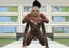 सिम्स 4 बेब लिंगरी में झुककर हार्डकोर डॉगी चुदाई ले रही